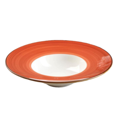 Тарелка для пасты «Сапфир», d=24 см, цвет оранжевый No Brand