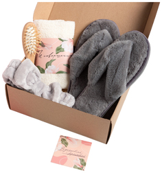 Набор подарочный Этель "Вдохновляй красотой" полотенце и акс (4 предм)