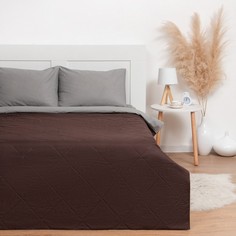 Покрывало LoveLife Евро 200x210±5 см, цвет темно-коричневый, микрофайбер, 100% п/э