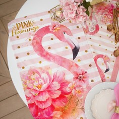 Полотенце "Этель" Pink flamingo 40x67 см, 100% xл, саржа 190 гр/м2