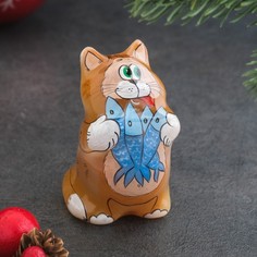 Сувенир "Кот с селедкой" No Brand