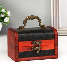 Шкатулка дерево "Рептилия" 12х8х8 см No Brand