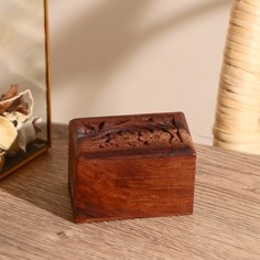 Шкатулка дерево 5,5х7,5х4 см No Brand
