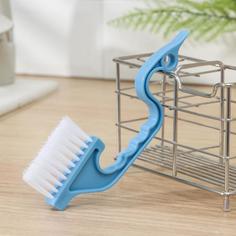 Щетка для мытья посуды, изогнутая, 18x6,5 см, цвет МИКС No Brand
