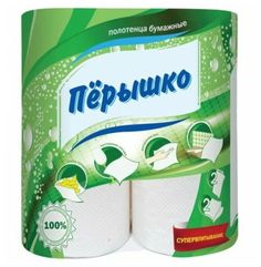 Бумажные полотенца Перышко двухслойные 2 рулона