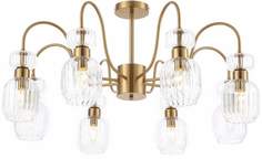 Люстра потолочная Escada на штанге Gloss 1141/8PL E14x60W Antigue copper/Clear