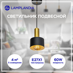Светильник подвесной Lamplandia L1296 MONS, Е27, 60Вт