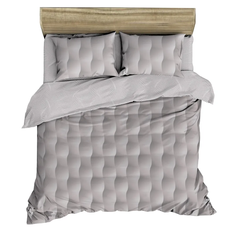 Постельное белье 1,5 спальное SOFT Geometry, наволочки 50x70 см, поплин Cottonika