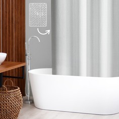 Штора для ванны Доляна «Классика», 3D, 180x180 см, EVA No Brand