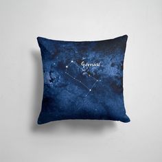 Подушка декоративная 45х45см Астрономия космос Близнецы Gemini 365home