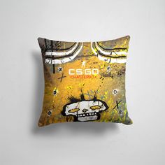 Подушка декоративная 45х45см Геймерам Counter Strike cs go Chatterbox 2022 Щелкунчик 365home