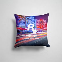 Подушка декоративная 45х45см Геймерам GTA Максим в стиле GTA 365home