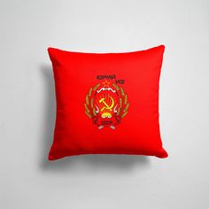 Подушка декоративная 45х45см Туристические СССР Юрий из СССР 365home