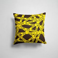 Подушка декоративная 45х45см Популярные иллюстрации Мужчинам Police Caution 365home