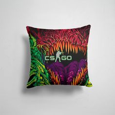 Подушка декоративная 45х45см Геймерам Counter Strike CS GO Huper beast 365home