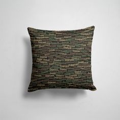 Подушка декоративная 45х45см Имена Именной камуфляж Сергей 365home