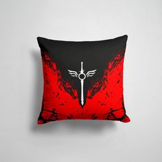Подушка декоративная 45х45см Геймерам Devil May Cry DMC SWORD 365home