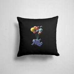 Подушка декоративная 45х45см Астрономия космос Космонавт на Шариках 365home