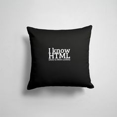 Подушка декоративная 45х45см Мемы I know HTML 365home