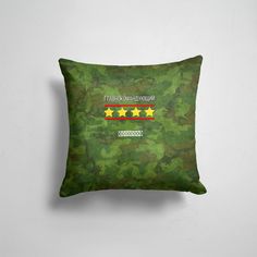 Подушка декоративная 45х45см Имена Редактируемые Главнокомандующий 365home
