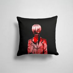 Подушка декоративная 45х45см Аниме Токийский Гуль Канеки Кен 365home