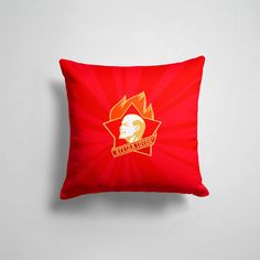 Подушка декоративная 45х45см Популярные иллюстрации Пионеры Пионерский значок 365home