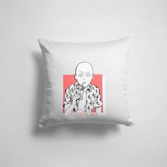 Подушка декоративная 45х45см Аниме One Punch Man Saitama One Punch Man Ванпач 365home