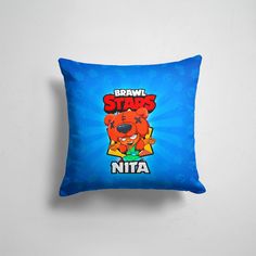 Подушка декоративная 45х45см Геймерам Brawl Stars BRAWL STARS NITA 365home