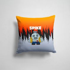 Подушка декоративная 45х45см Геймерам Brawl Stars Brawl Stars Spike Robot 365home