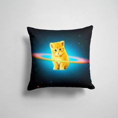 Подушка декоративная 45х45см Звери Коты и кошки Рыжий Котик 365home