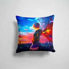 Подушка декоративная 45х45см Аниме Токийский Гуль Токийский гуль 365home