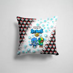 Подушка декоративная 45х45см Геймерам Brawl Stars Новогодний Brawl Stars Two Leon 365home