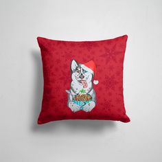 Подушка декоративная 45х45см Праздники Новый год Christmas Husky 365home