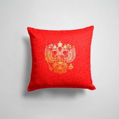 Подушка декоративная 45х45см Патриотичные Я Русский Герб 365home