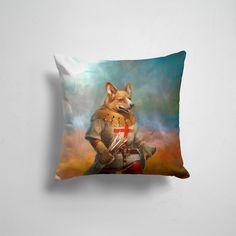Подушка декоративная 45х45см Собаки Вельш корги КОРГИ ЛУЧНИК 365home