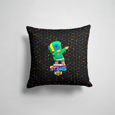 Подушка декоративная 45х45см Геймерам Brawl Stars Brawl Stars Leon Dab 365home