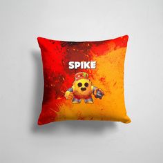 Подушка декоративная 45х45см Геймерам Brawl Stars Brawl Stars Spike Robot 365home