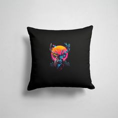 Подушка декоративная 45х45см Популярные иллюстрации Популярные Deer 1 365home