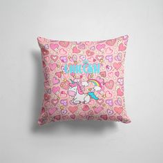 Подушка декоративная 45х45см Звери Единороги Unicorn Единорожка 365home