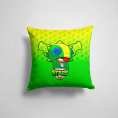 Подушка декоративная 45х45см Геймерам Brawl Stars LEON GUNS BRAWL STARS 365home