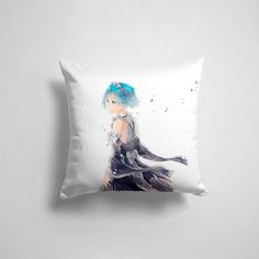 Подушка декоративная 45х45см Re Zero Жизнь с нуля в альтернативном мире Рем Rem 365home