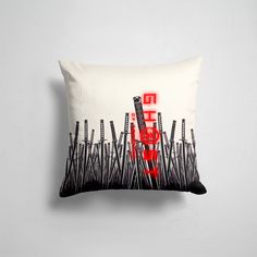 Подушка декоративная 45х45см Геймерам Ghost of Tsushima Призрак Цусимы 365home