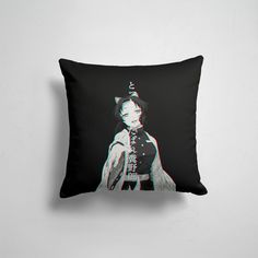 Подушка декоративная 45х45см Аниме Клинок рассекающий демонов Shinobu Kochou 365home