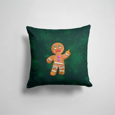 Подушка декоративная 45х45см Праздники Новый год Пряник 365home