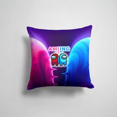 Подушка декоративная 45х45см Геймерам Among us Among Us glow 365home