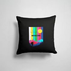 Подушка декоративная 45х45см Популярные иллюстрации Pop Art ПОЖАЛУЙСТА ПОДОЖДИТЕ 365home