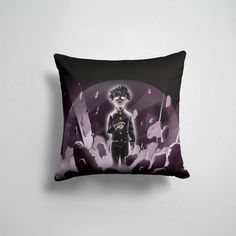Подушка декоративная 45х45см Аниме Моб Психо Mob psycho 100 Z разрушение 365home