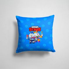 Подушка декоративная 45х45см Геймерам Brawl Stars Brawl Stars Лу Дуо 365home
