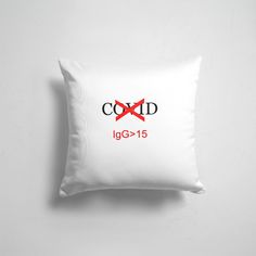 Подушка декоративная 45х45см АнтиКоронаВирус После Covid антикоронавирус 365home