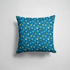 Подушка декоративная 45х45см Праздники Новый год Снежинки 365home